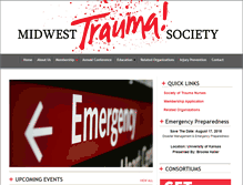 Tablet Screenshot of midwesttraumasociety.org